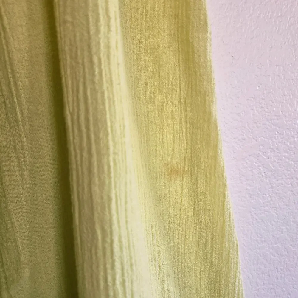 Size L – BFA Classics Butter Yellow Cotton Midi Skirt w/ Pockets